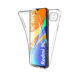 Funda de Silicona 360º para Xiaomi Redmi 9C/10A Transparente